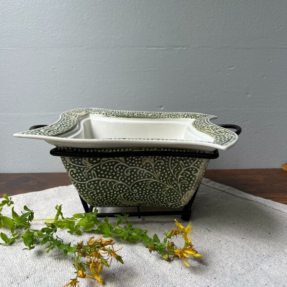 8.75" Bakeware Caserole Dish Presentable Ovenware Temp-Tations by Tara - Picture 1 of 16